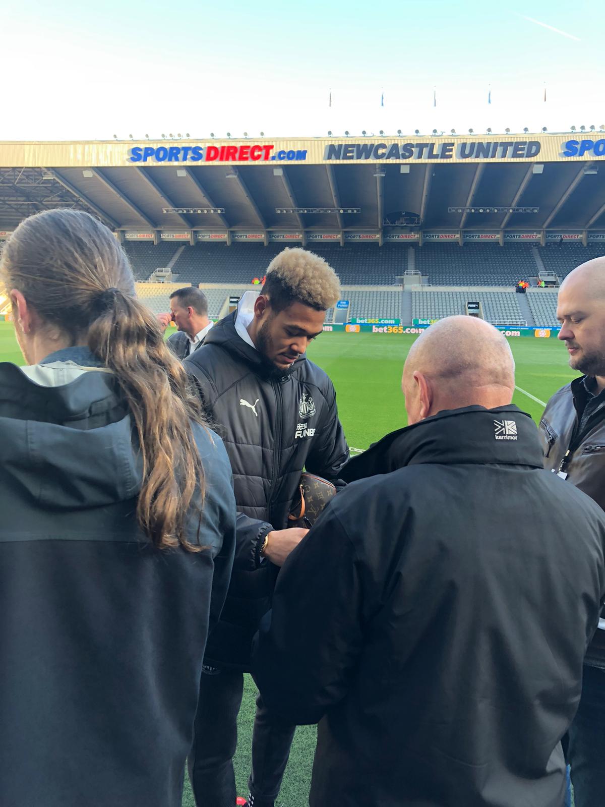 Pitchside photo