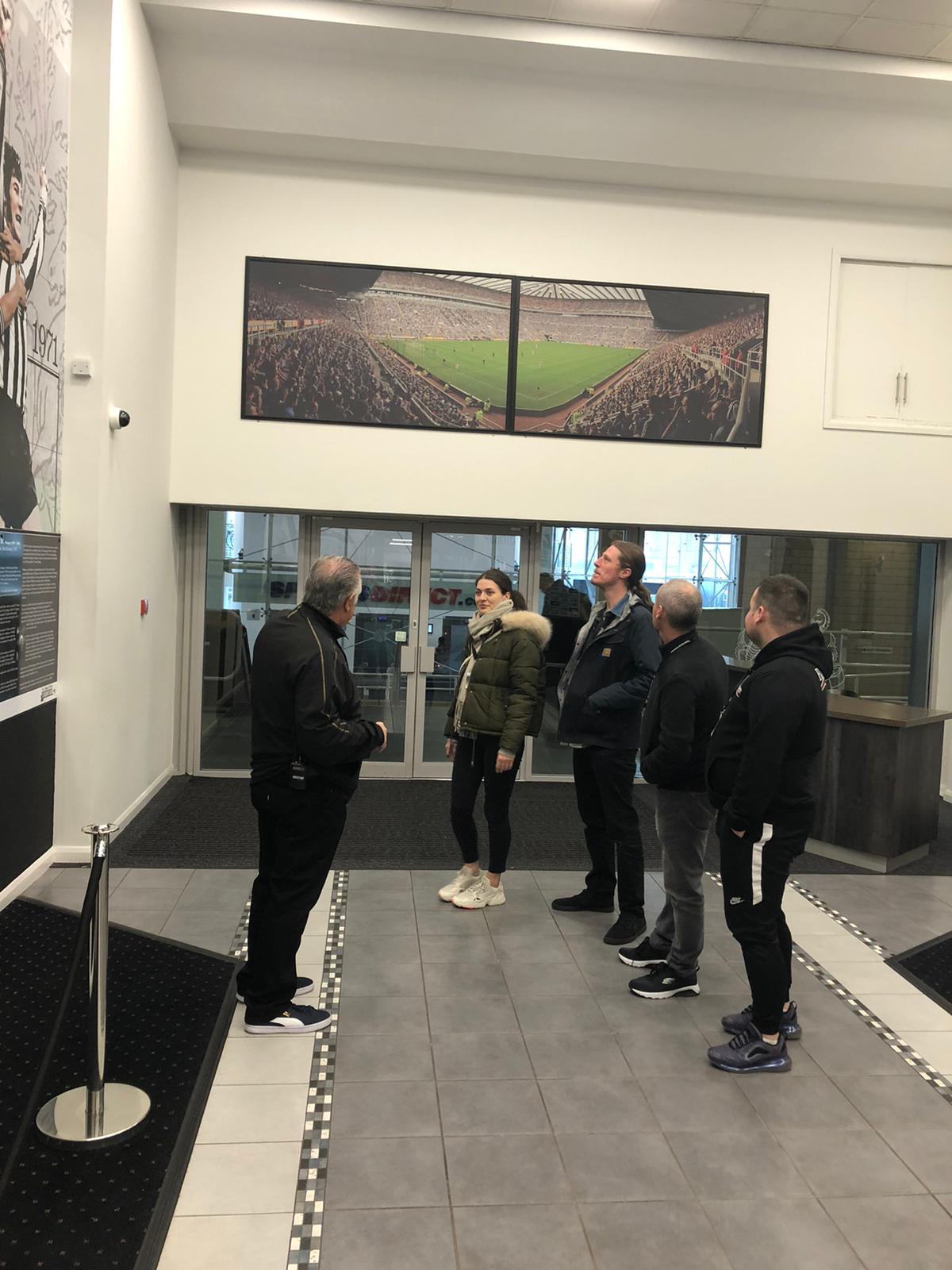 StormGain clients visit to NUFC stadium