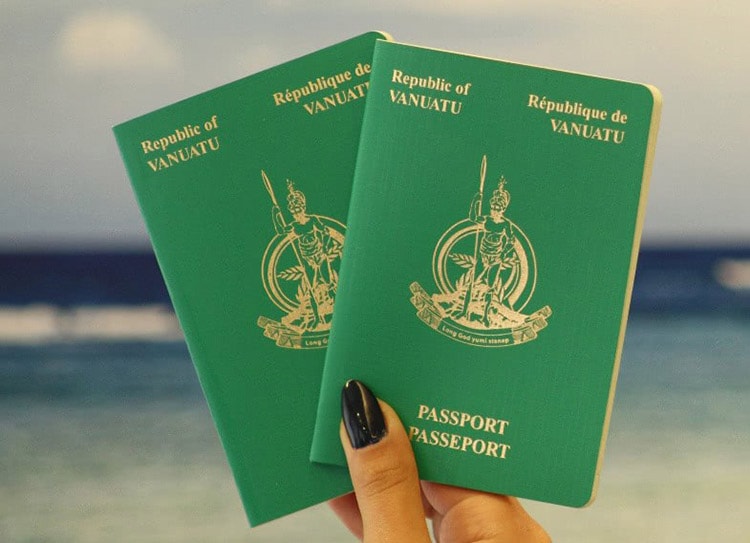 Passport of the Republic of Vanuatu.