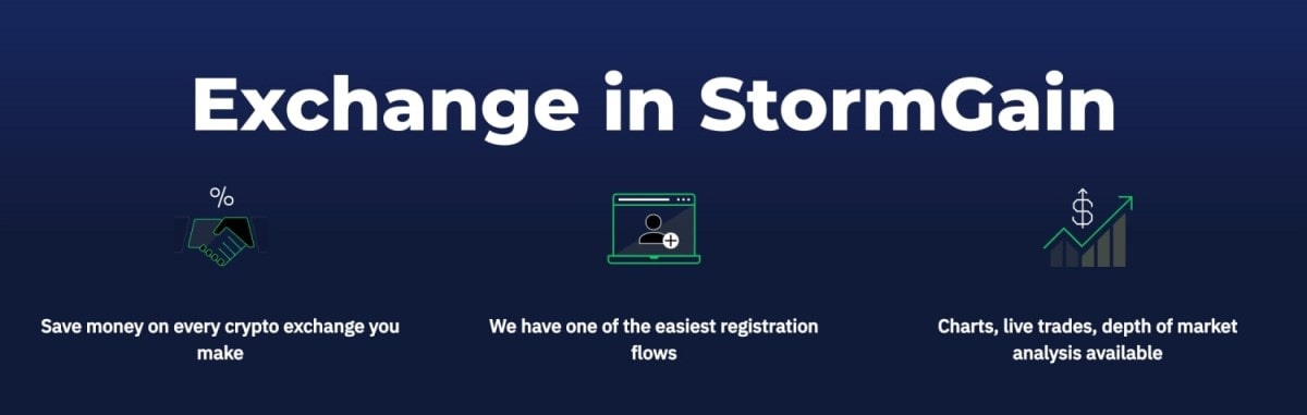 StormGain cryptocurrency exchange