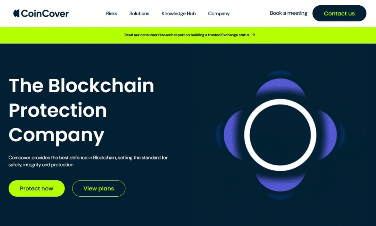 CoinCover's website