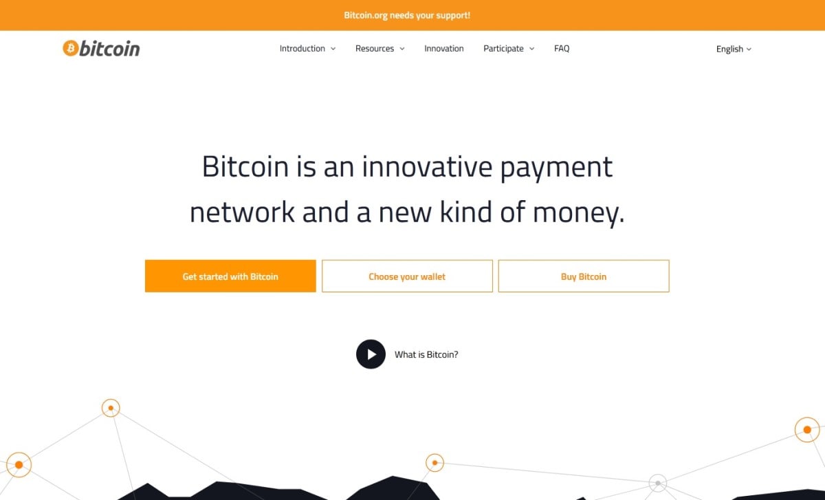 The Bitcoin.org website