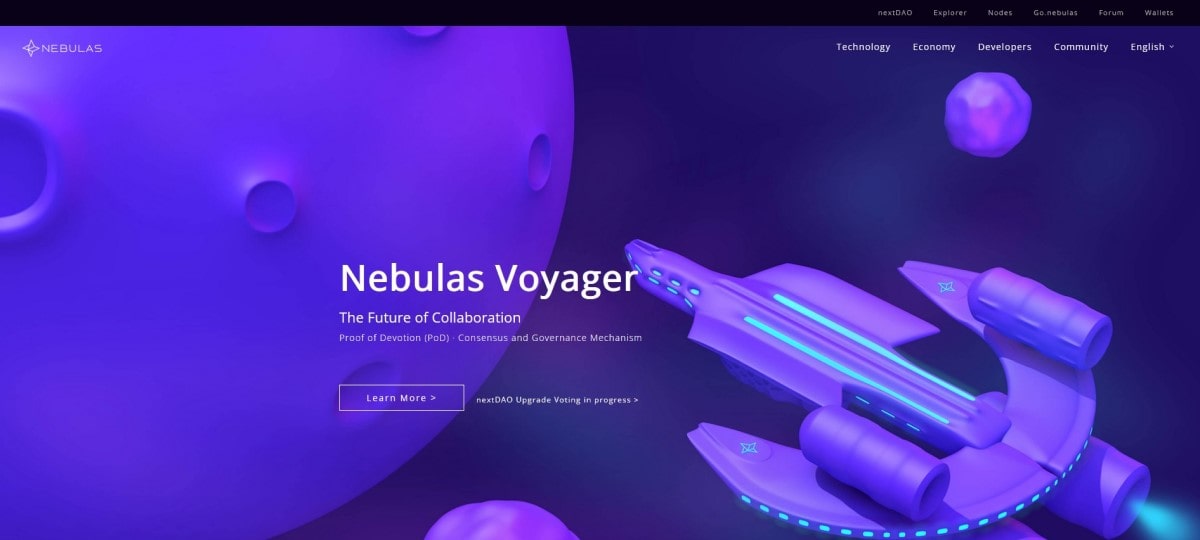 Nebulas' website