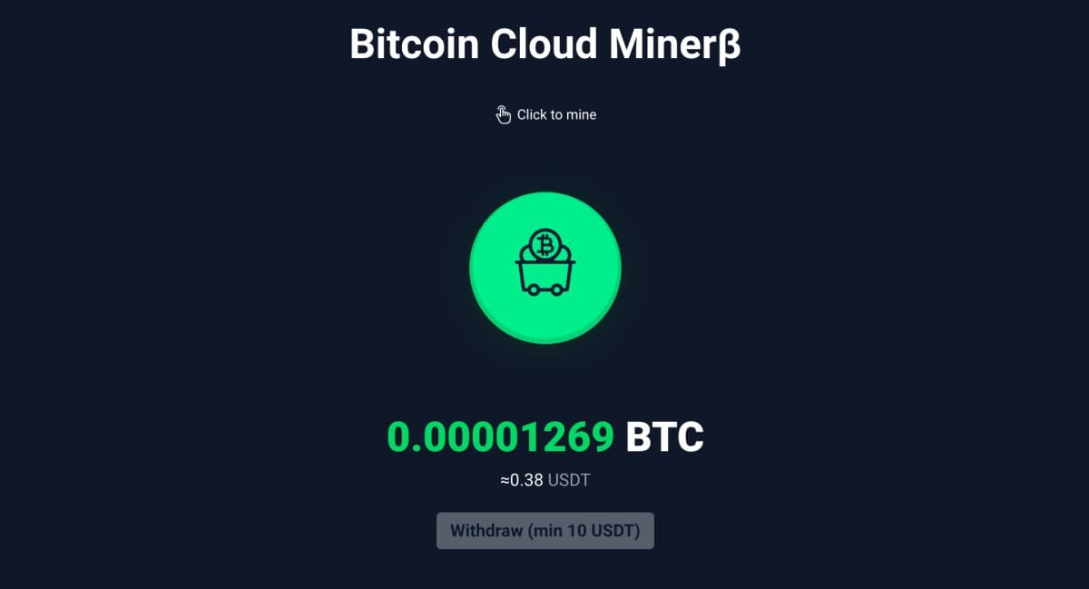 Bitcoin Cloud Minerβ