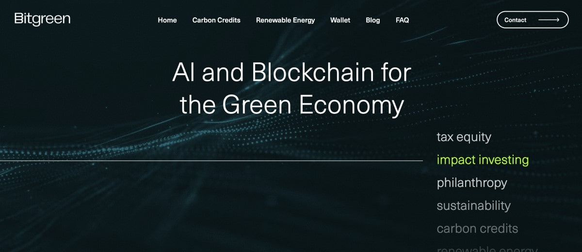 Bitgreen green tech cryptocurrency