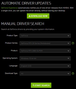Download Nvidia driver
