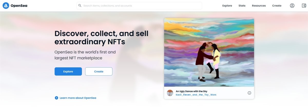OpenSea NFT marketplace
