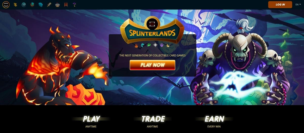 Splinterlands' website