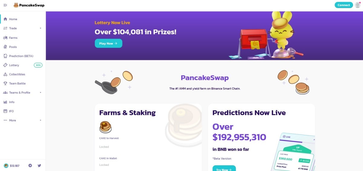 PancakeSwap website