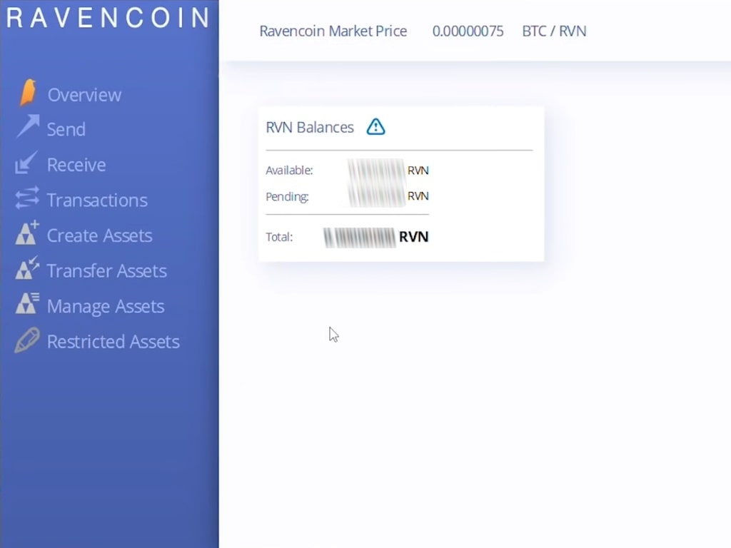 Ravencoin wallet example