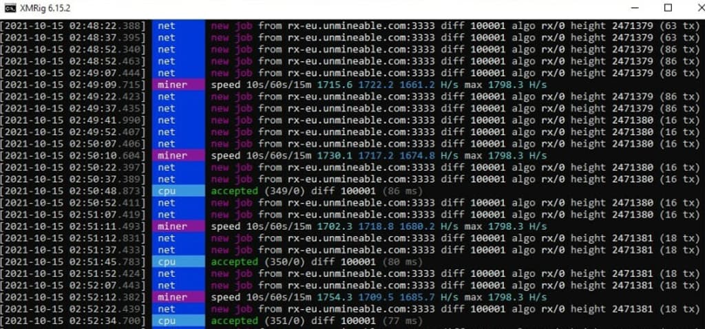 CPU ile Ravencoin madenciliği yapmak