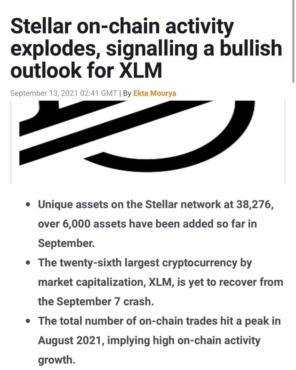 Stellar news for bullish sentiment 