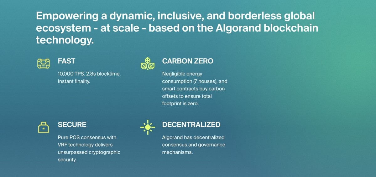 Algorand fastest blockchains